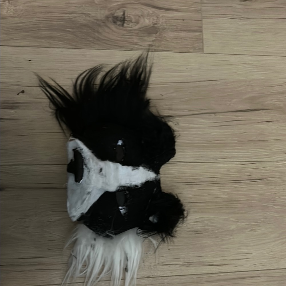Black and White dog mask tharian or whatever you would like